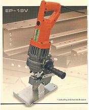 Click here for more about the EP-19V portable hydraulic steel punch